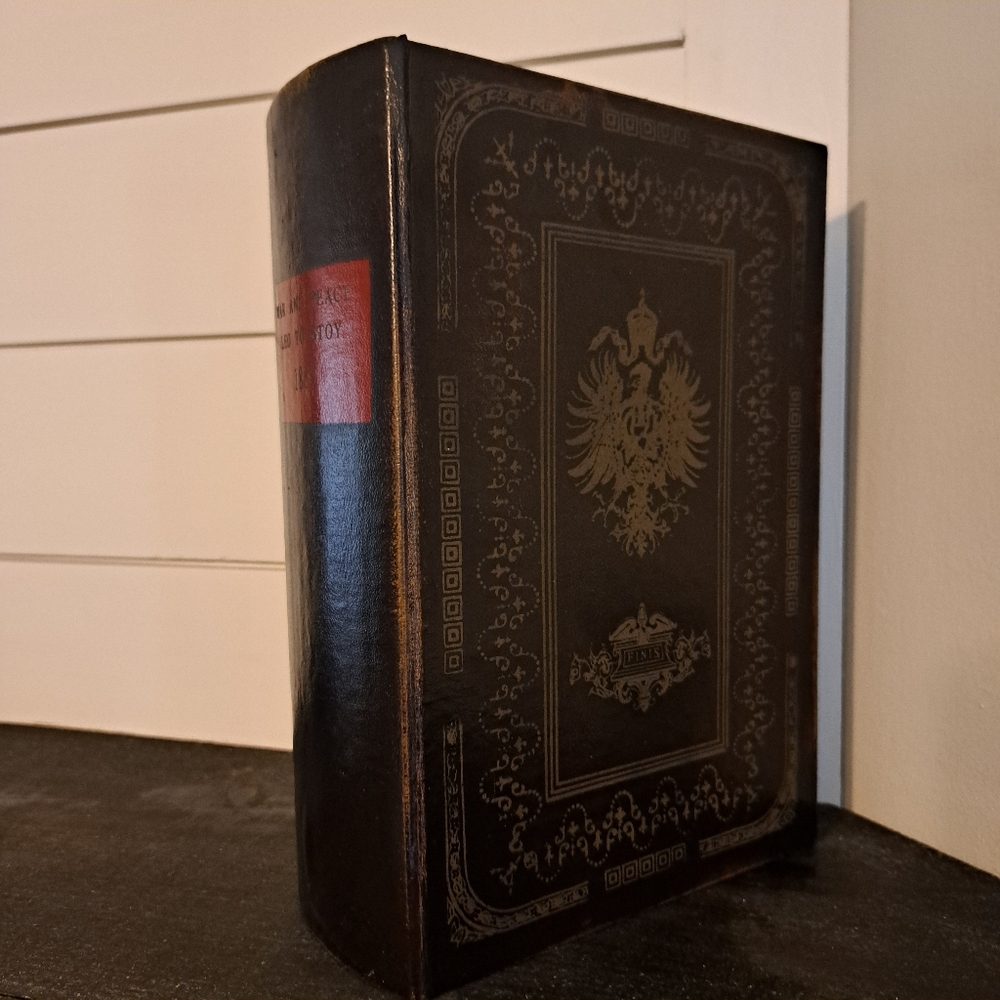 Decorative Faux Antique Book Box Set - Black - Picture 4 of 6